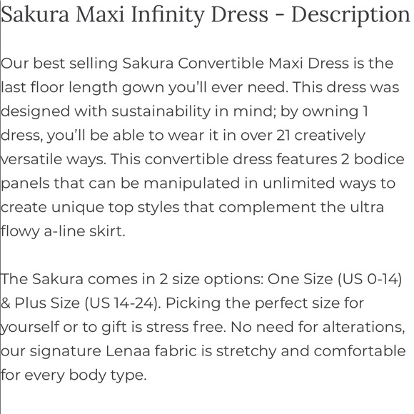 Henkaa Sakura Maxi Infinity Dress One Size Ruby Red - Picture 2 of 5